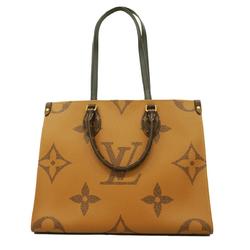 Louis Vuitton Tote Bag Monogram Giant Reverse On the Go MM M45321 Brown Women's