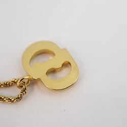 Christian Dior Necklace CD GP Plated Gold Women's