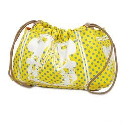 Hermes Pouch Fourbi 25 Z Stamp Silk Yellow Women's