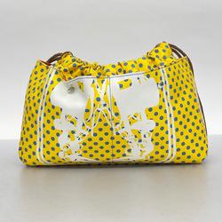 Hermes Pouch Fourbi 25 Z Stamp Silk Yellow Women's