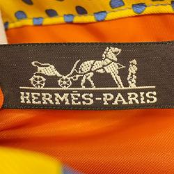 Hermes Pouch Fourbi 25 Z Stamp Silk Yellow Women's