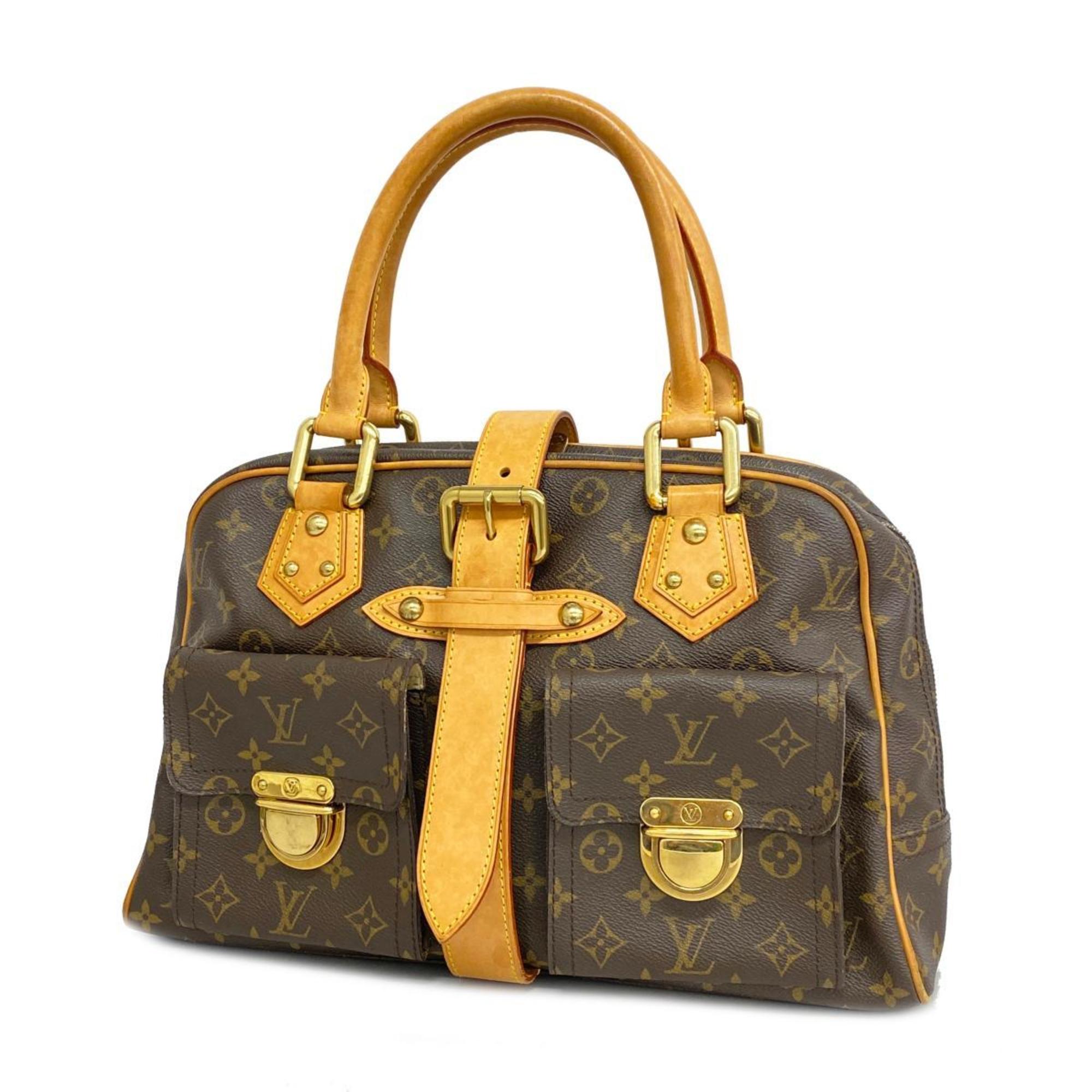 Louis Vuitton Handbag Monogram Manhattan GM M40025 Brown Ladies