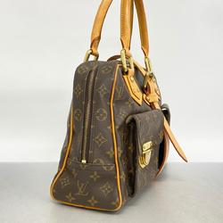 Louis Vuitton Handbag Monogram Manhattan GM M40025 Brown Ladies