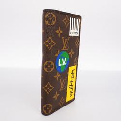 Louis Vuitton Long Wallet Monogram Story Portefeuille Brazza M67823 Brown Men's