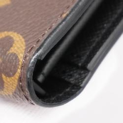 Louis Vuitton Long Wallet Monogram Story Portefeuille Brazza M67823 Brown Men's