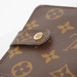 Louis Vuitton Wallet Monogram Compact Zip M61667 Brown Women's