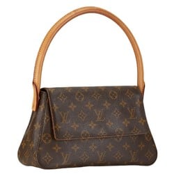 Louis Vuitton Monogram Looping Shoulder Bag M51147 Brown PVC Leather Women's LOUIS VUITTON