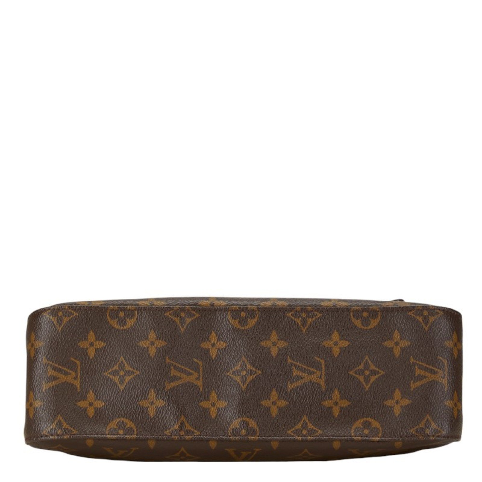 Louis Vuitton Monogram Looping Shoulder Bag M51147 Brown PVC Leather Women's LOUIS VUITTON