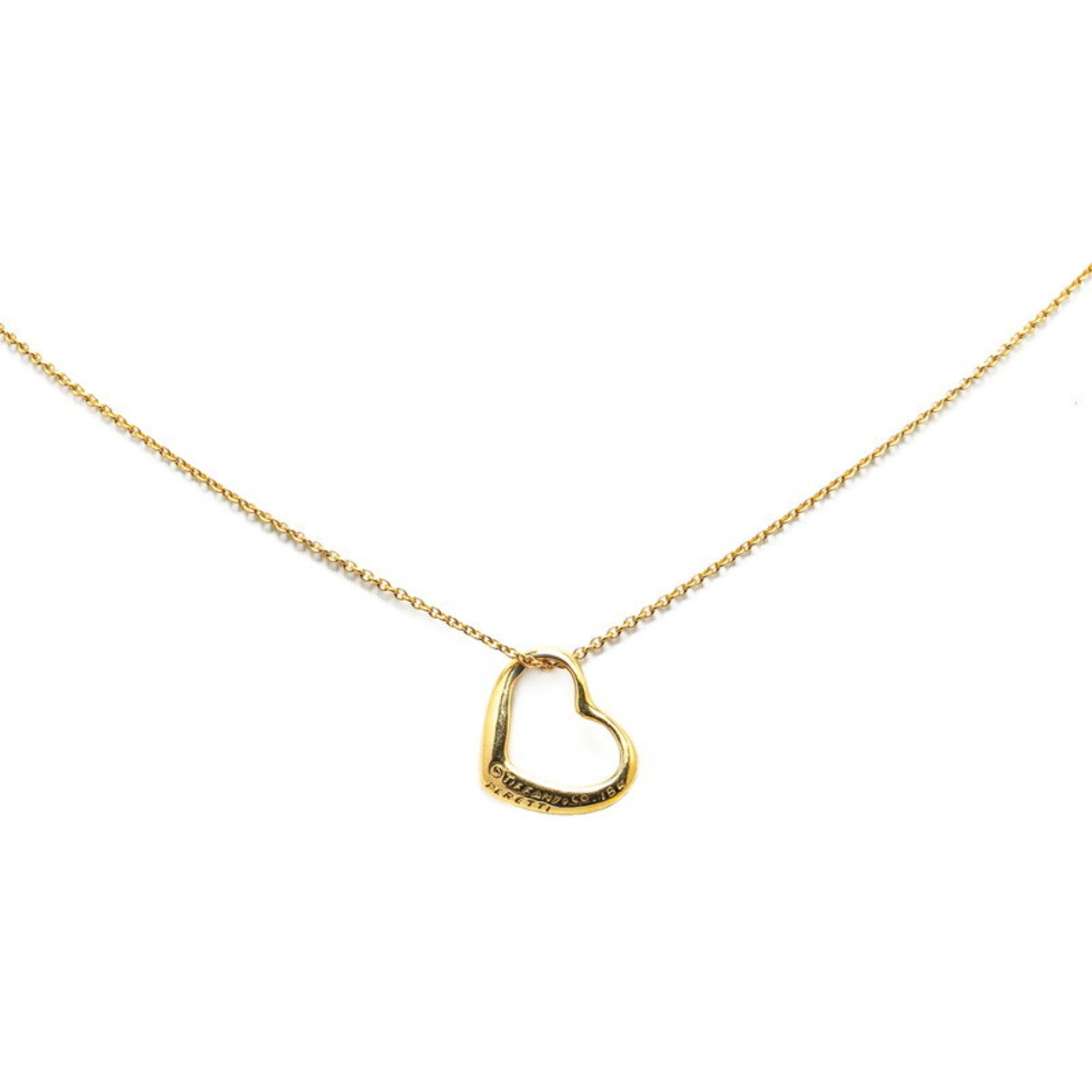 Tiffany Heart Necklace K18YG Yellow Gold Ladies TIFFANY&Co.