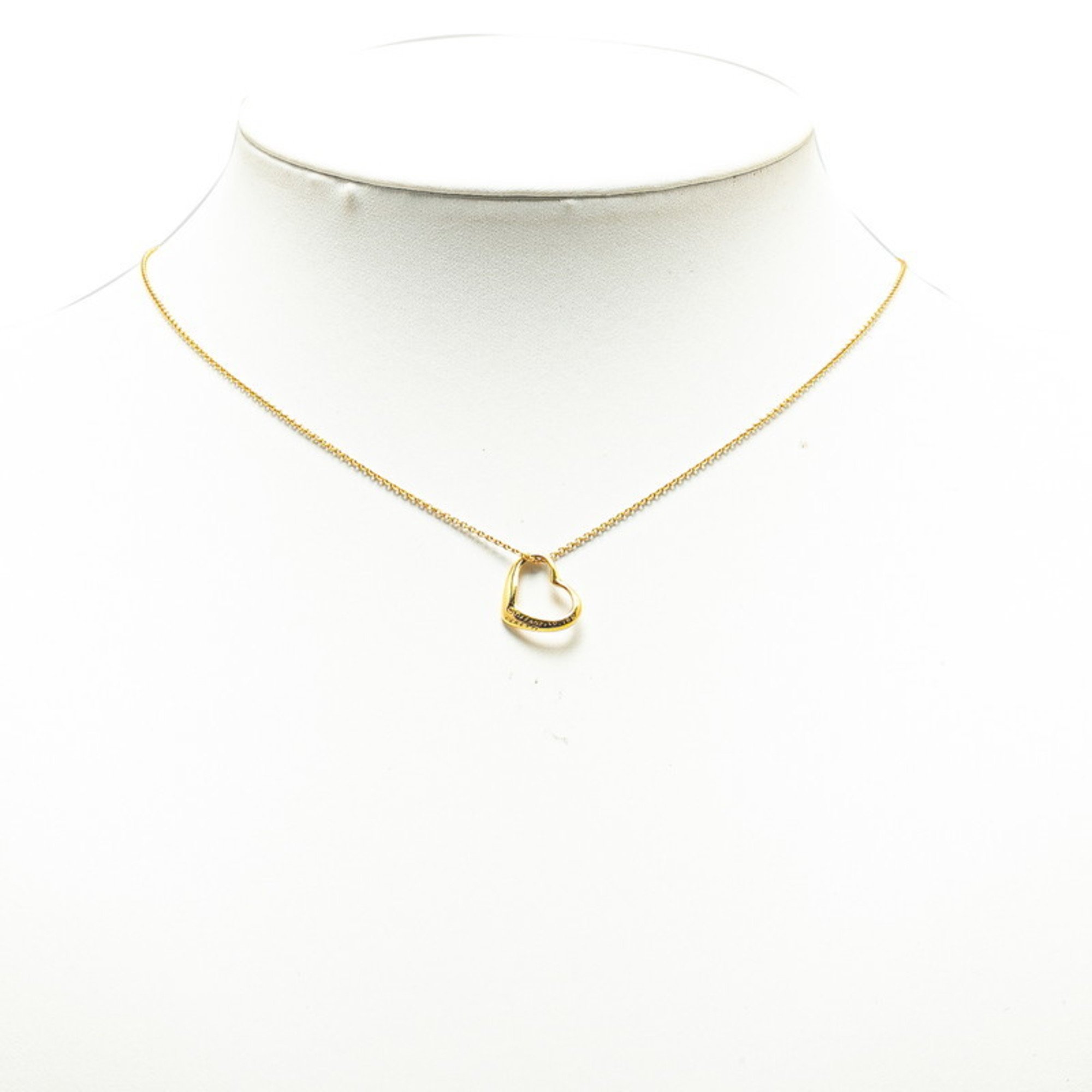 Tiffany Heart Necklace K18YG Yellow Gold Ladies TIFFANY&Co.