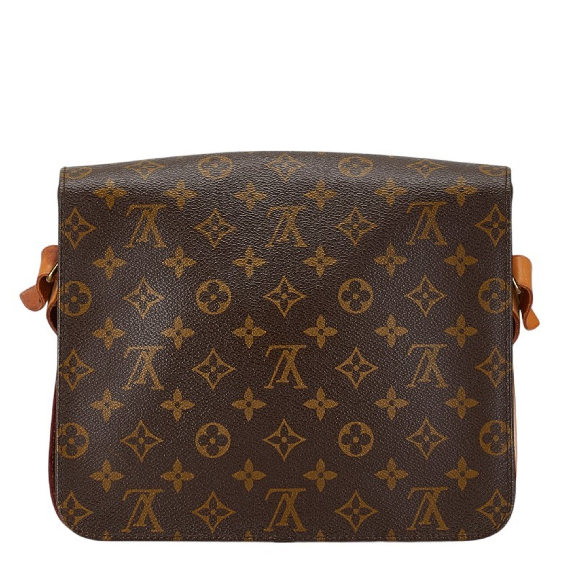 Louis Vuitton Monogram Cartesier GM Shoulder Bag M51252 Brown PVC Leather Women's LOUIS VUITTON