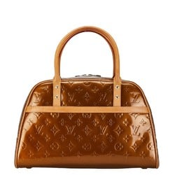 Louis Vuitton Monogram Vernis Tompkins Square Handbag Boston Bag M91103 Bronze Brown Patent Leather Women's LOUIS VUITTON