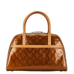 Louis Vuitton Monogram Vernis Tompkins Square Handbag Boston Bag M91103 Bronze Brown Patent Leather Women's LOUIS VUITTON