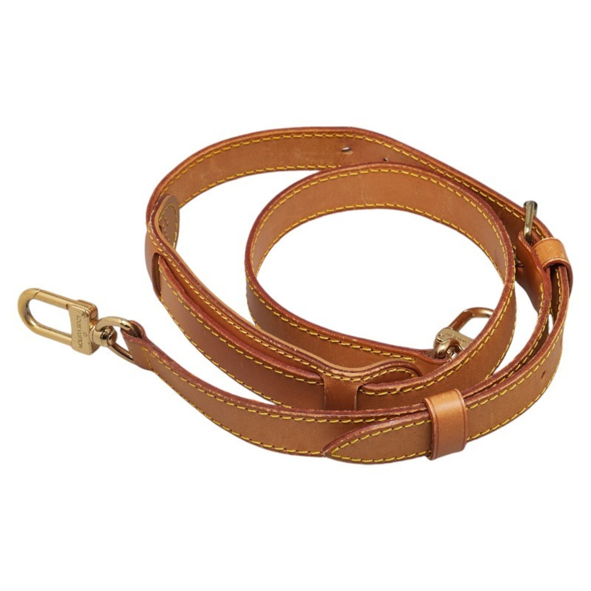 Louis Vuitton Shoulder Strap Brown Gold Leather Women's LOUIS VUITTON