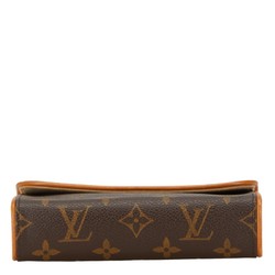 Louis Vuitton Monogram Pochette Florentine Waist Bag M51855 Brown PVC Leather Women's LOUIS VUITTON