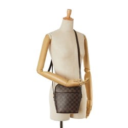 Louis Vuitton Damier Ipanema PM Shoulder Bag N51294 Brown PVC Leather Women's LOUIS VUITTON