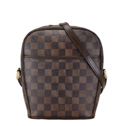 Louis Vuitton Damier Ipanema PM Shoulder Bag N51294 Brown PVC Leather Women's LOUIS VUITTON