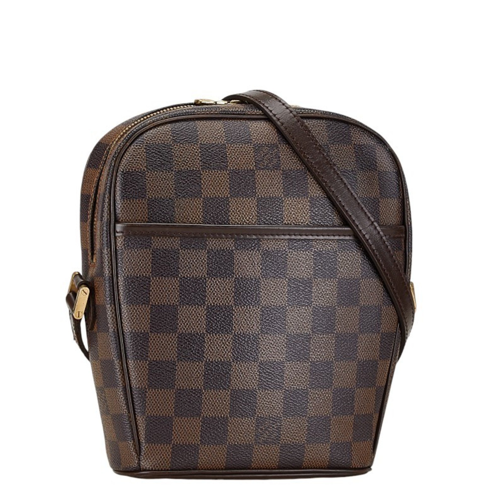 Louis Vuitton Damier Ipanema PM Shoulder Bag N51294 Brown PVC Leather Women's LOUIS VUITTON