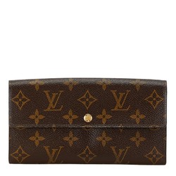 Louis Vuitton Monogram Portefeuille Sarah Long Wallet M61734 Brown PVC Leather Women's LOUIS VUITTON