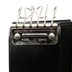 PRADA 6-ring key case 1M0222 Black leather Women's