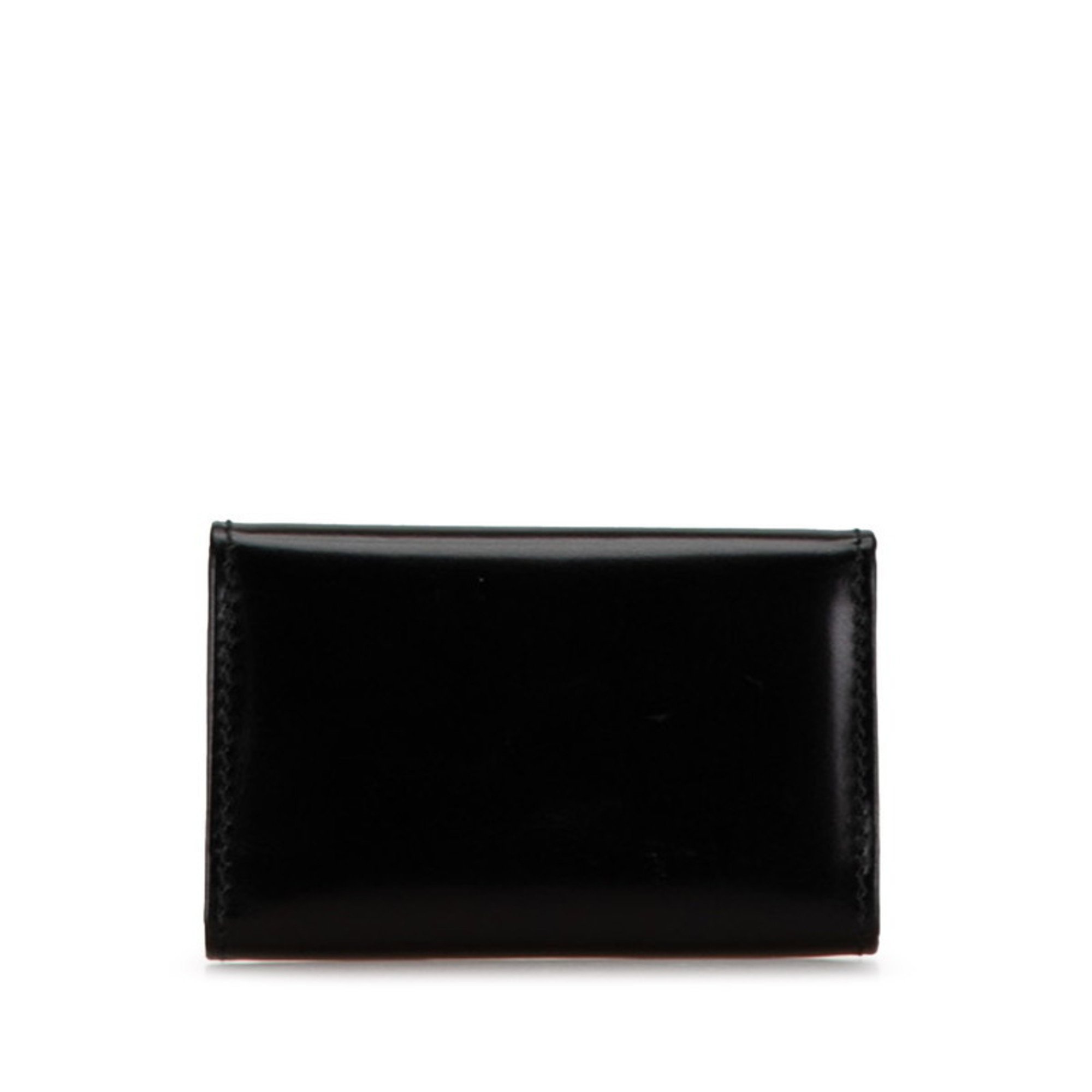 PRADA 6-ring key case 1M0222 Black leather Women's