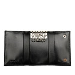 PRADA 6-ring key case 1M0222 Black leather Women's