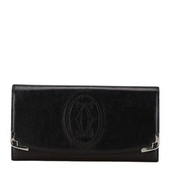 Cartier Marcello de Long Wallet L3000911 Black Leather Women's CARTIER