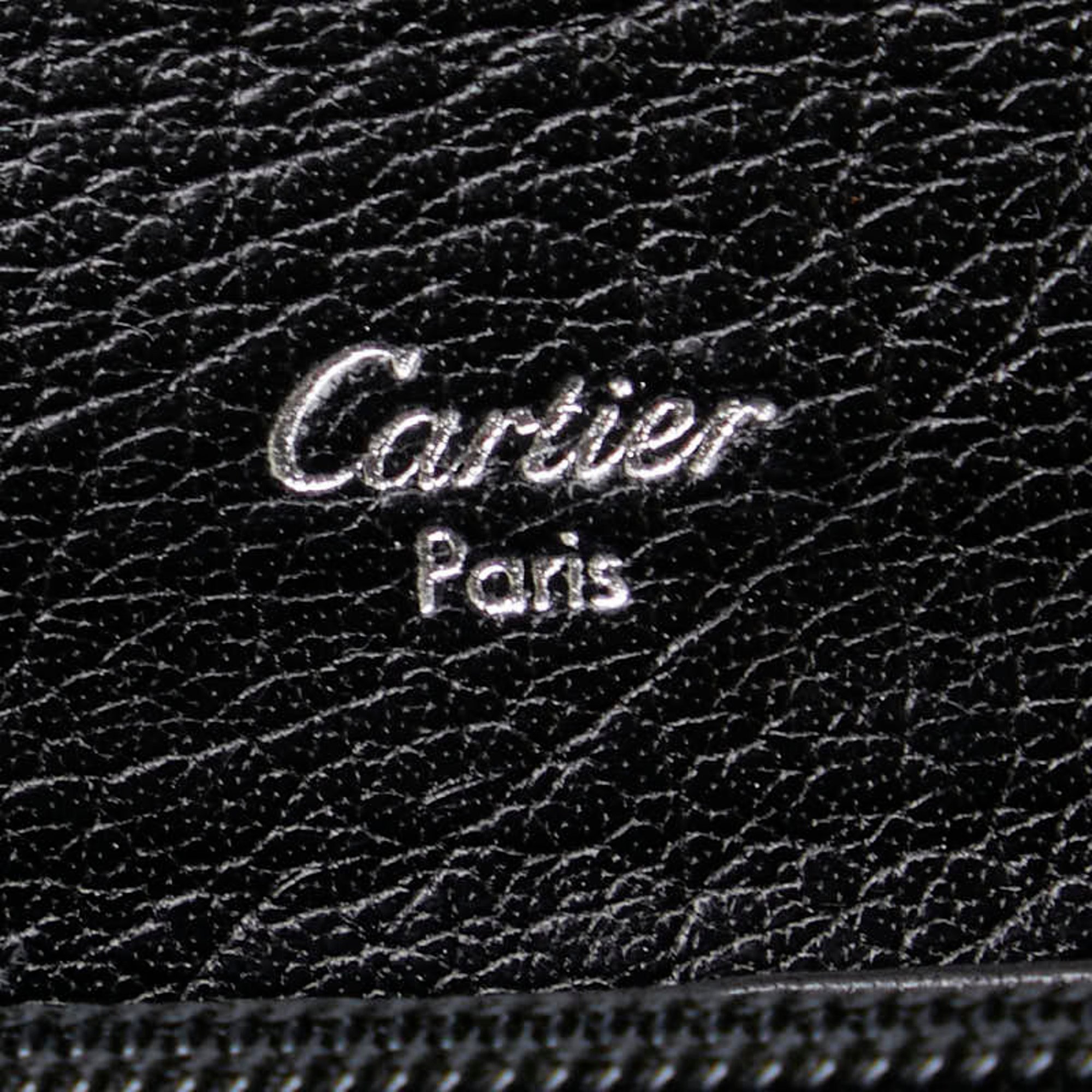 Cartier Marcello de Long Wallet L3000911 Black Leather Women's CARTIER