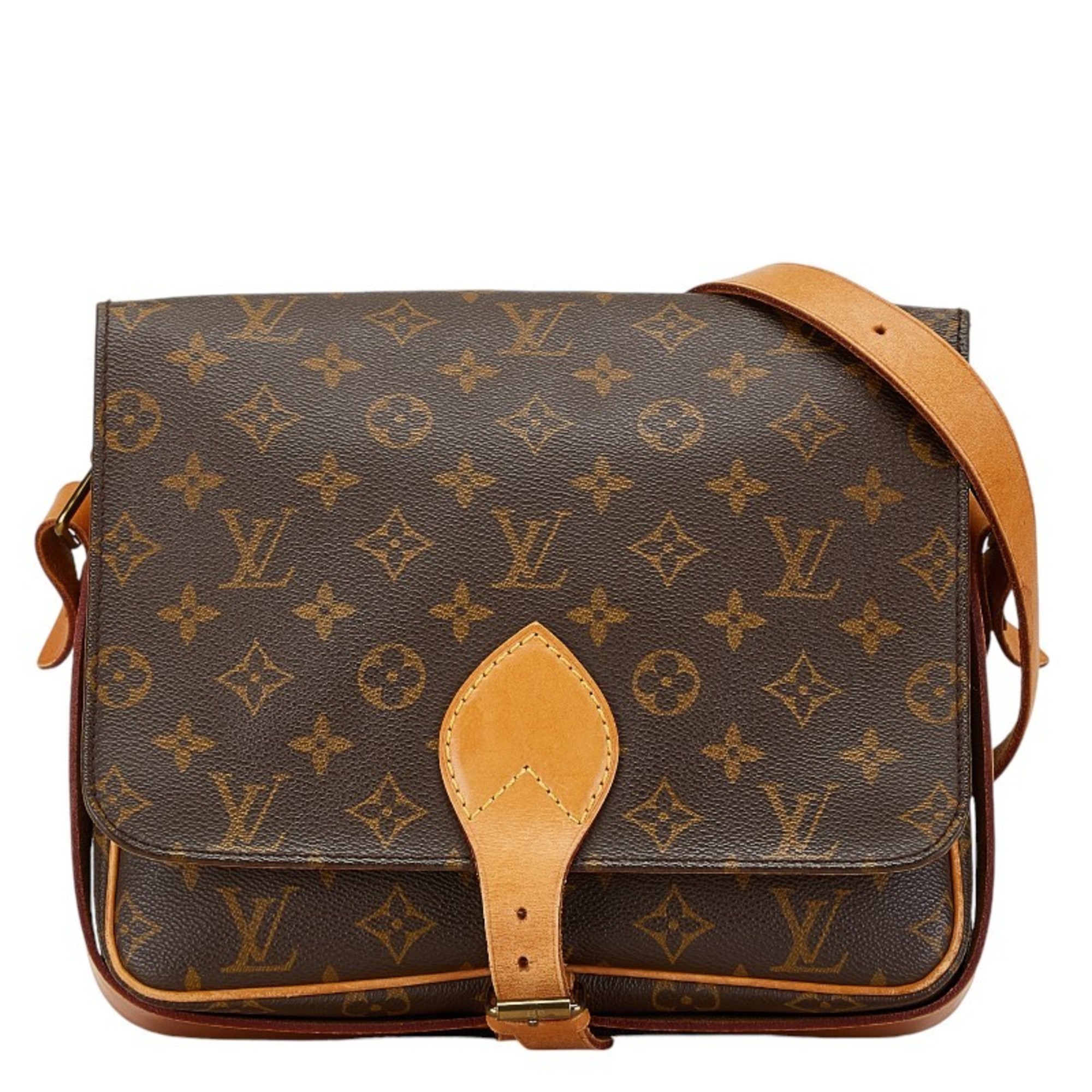 Louis Vuitton Monogram Cartes Cher MM Shoulder Bag M51253 Brown PVC Leather Women's LOUIS VUITTON