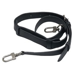 Louis Vuitton Shoulder Strap Black Silver Leather Women's LOUIS VUITTON