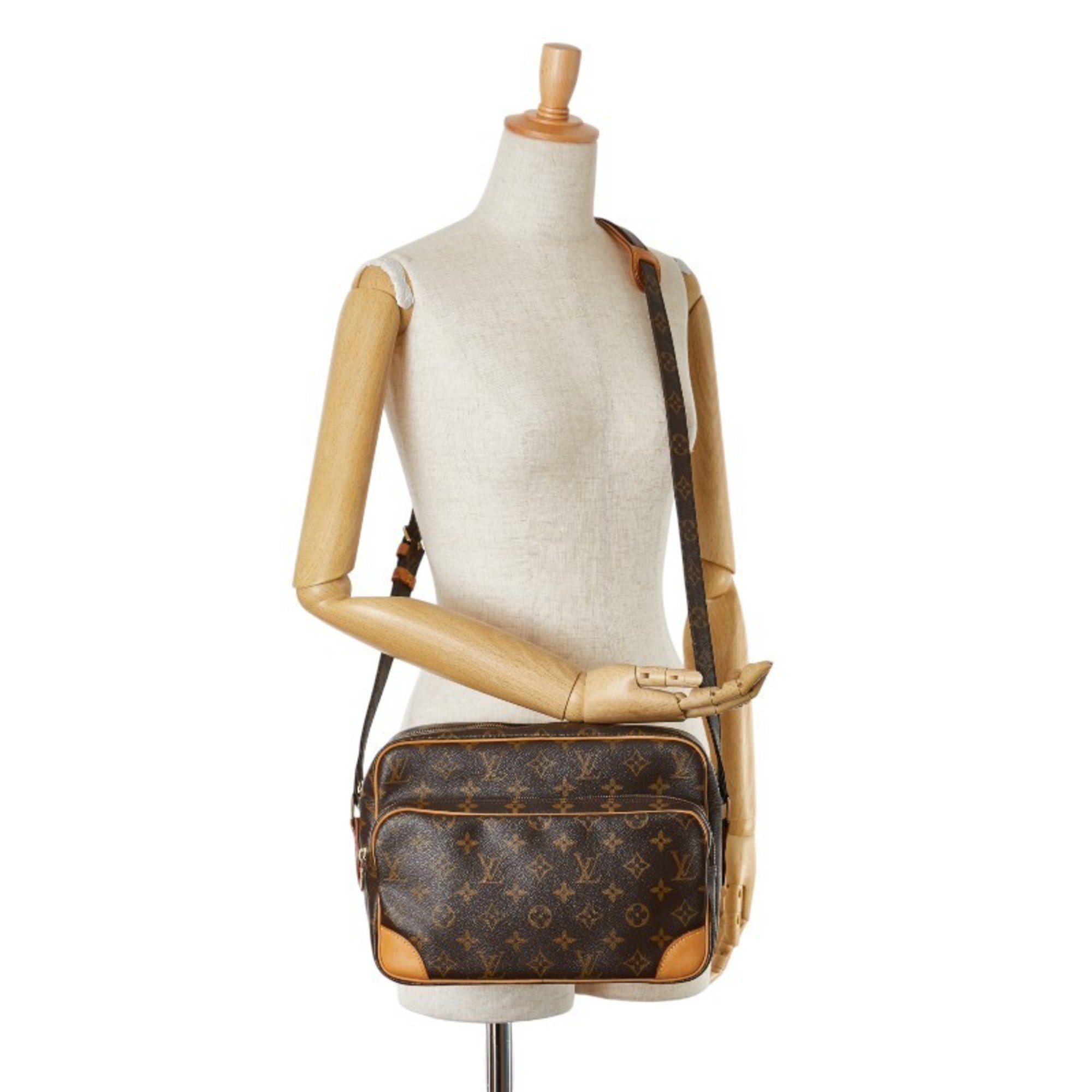 Louis Vuitton Monogram Nile Shoulder Bag M45244 Brown PVC Leather Women's LOUIS VUITTON