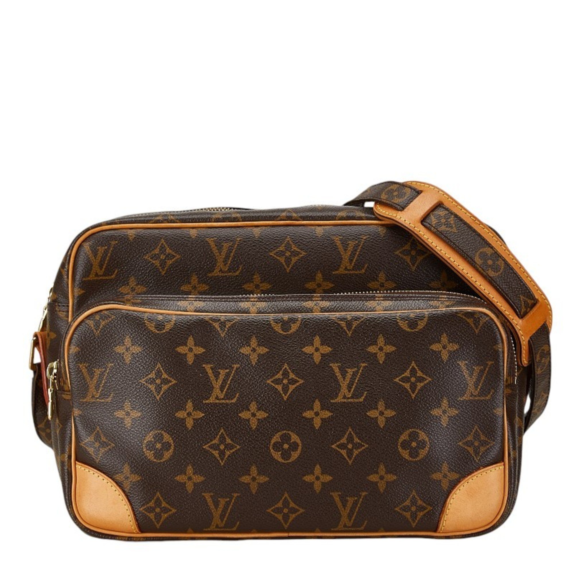 Louis Vuitton Monogram Nile Shoulder Bag M45244 Brown PVC Leather Women's LOUIS VUITTON