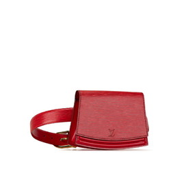 Louis Vuitton Epi Santur Tilsit Body Bag Waist 85/34 M52607 Castilian Red Leather Women's LOUIS VUITTON