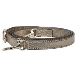 Gucci Shoulder Strap Silver Gold Leather Women's GUCCI