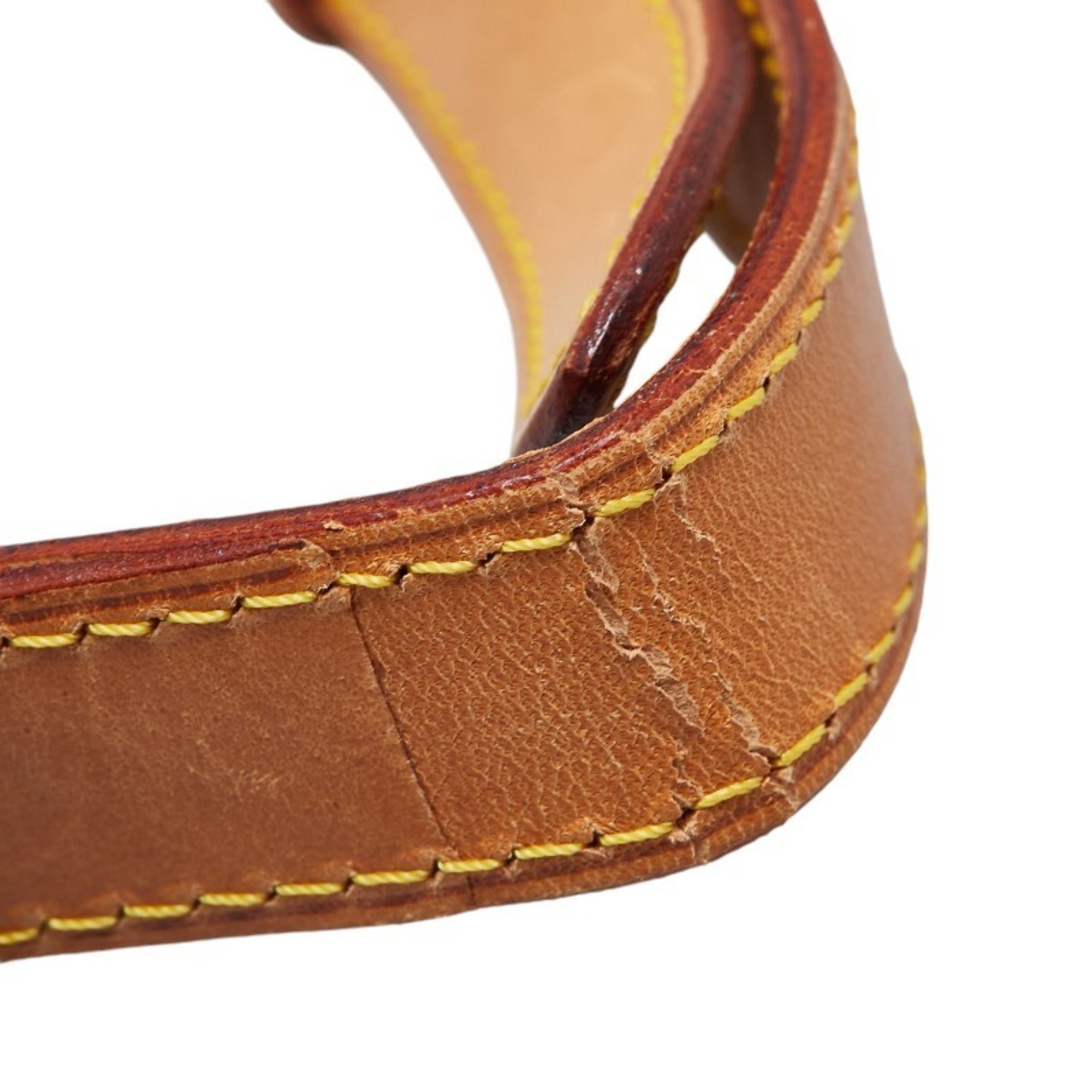 Louis Vuitton Shoulder Strap Brown Gold Leather Women's LOUIS VUITTON