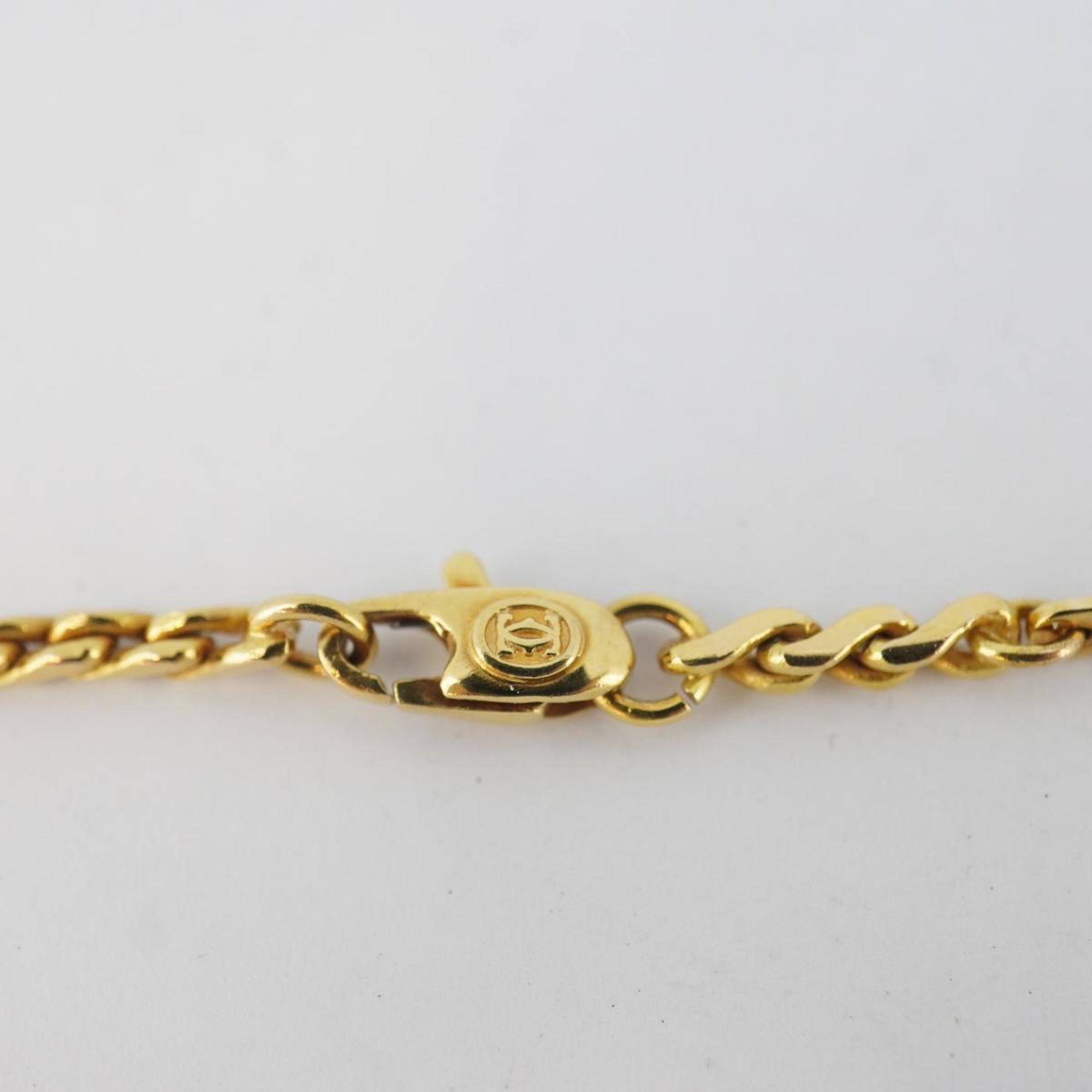 Cartier necklace 2C diamond K18YG yellow gold ladies