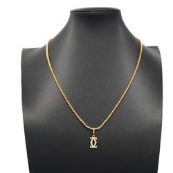 Cartier necklace 2C diamond K18YG yellow gold ladies