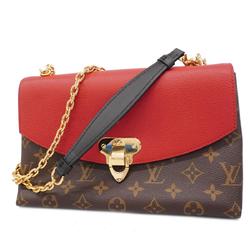 Louis Vuitton Shoulder Bag Monogram San Placide M43713 Brown Cerise Ladies