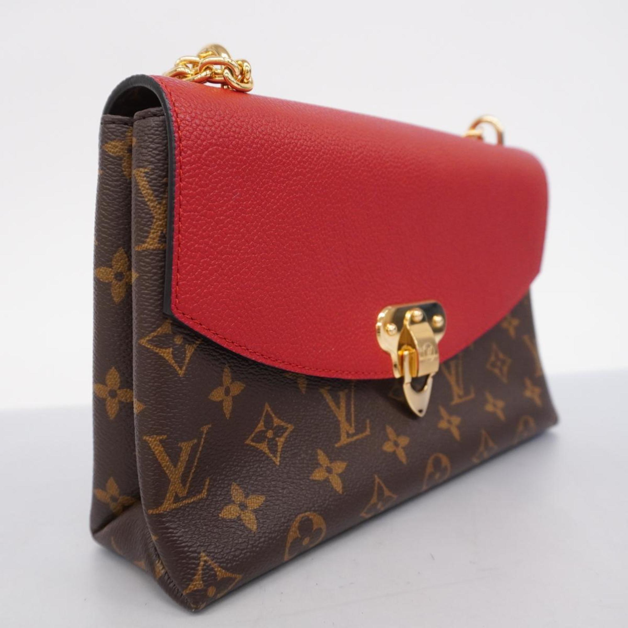 Louis Vuitton Shoulder Bag Monogram San Placide M43713 Brown Cerise Ladies