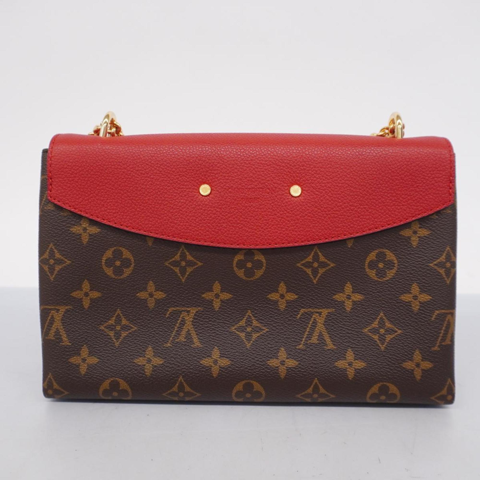 Louis Vuitton Shoulder Bag Monogram San Placide M43713 Brown Cerise Ladies