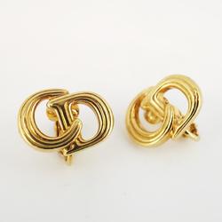 Christian Dior Earrings GP Plated Gold Women's