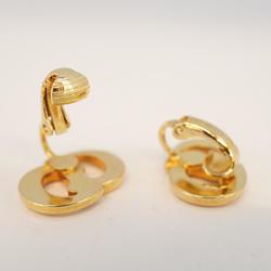 Christian Dior Earrings GP Plated Gold Women's