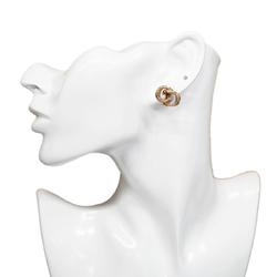 Christian Dior Earrings GP Plated Gold Women's