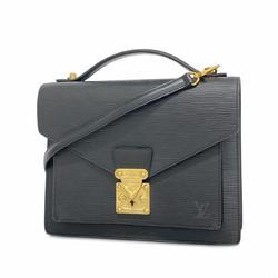 Louis Vuitton Handbag Epi Monceau M52122 Noir Ladies