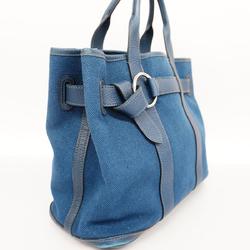 Hermes Tote Bag Petite Centeur PM □L Engraved Toile H Blue Women's