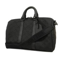 Louis Vuitton Boston Bag Monogram Taurillon Keepall Bandouliere 35 M22765 Noir Men's Women's