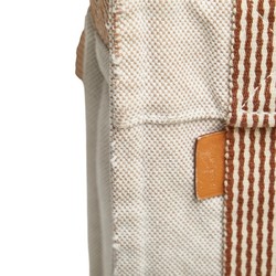 Hermes New Foultou Bassus PM Shoulder Bag Beige Brown Canvas Women's HERMES