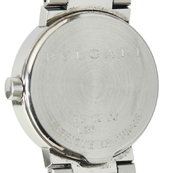 BVLGARI Watch BB23SS Quartz Black Dial Stainless Steel Women's