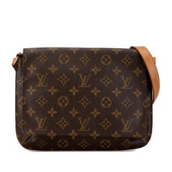 Louis Vuitton Monogram Musette Tango Short Shoulder Bag Handbag M51257 Brown PVC Leather Women's LOUIS VUITTON