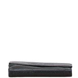 Chanel Coco Mark Bi-fold Wallet Compact A13496 Black Caviar Skin Women's CHANEL